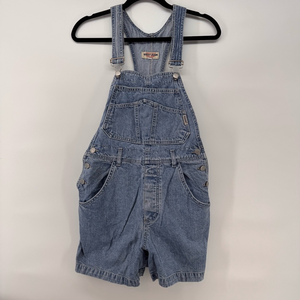 Vintage GUESS USA MADE Overalls Womens Denim Bib Jean 80s 90s Med